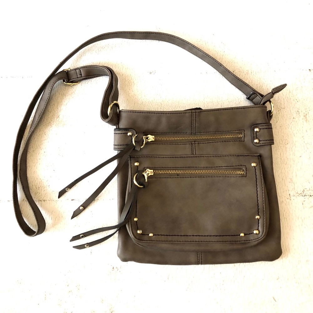 Gray Crossbody Purse